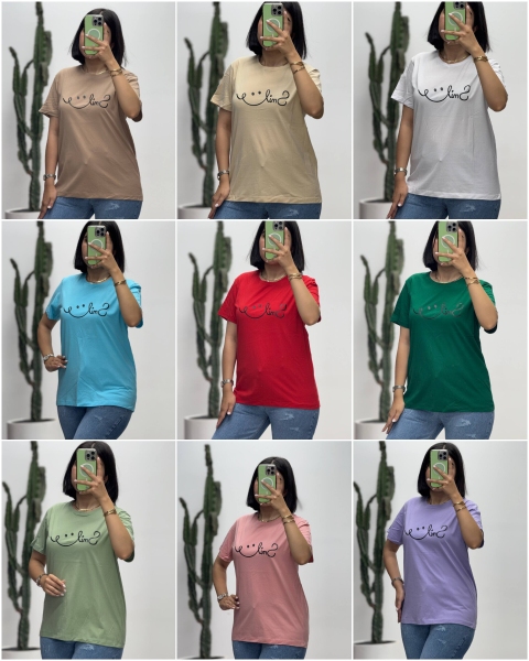 تیشرت چاپی پاستیلی