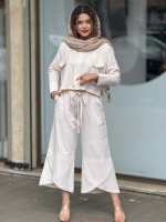 ست لینن پشت بلند خامه دوزی