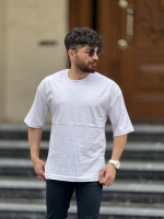 تیشرت بیسیک قواره آزاد سفید