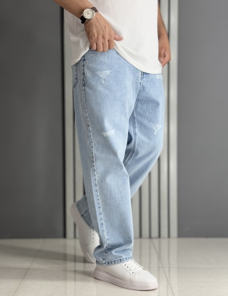 جین بگ آبی یخی (گرم بالا قد 104 سانت)