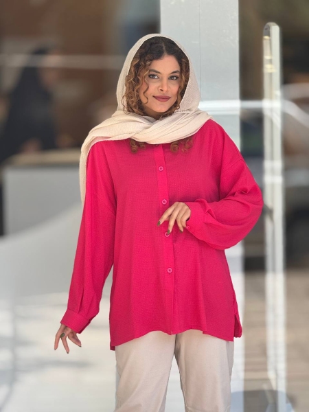 مانتو ایوا دکمه دار بغل چاک