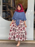 شومیز دامن گلدار جگوار