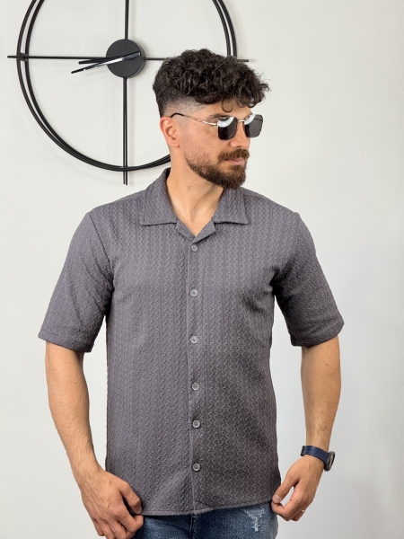 پیراهن مراکشی پارچه کشمیر طوسی