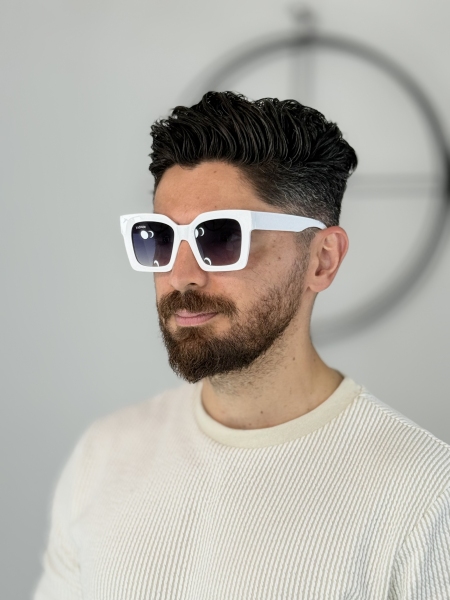 عینک اسپرت سفید کد 7