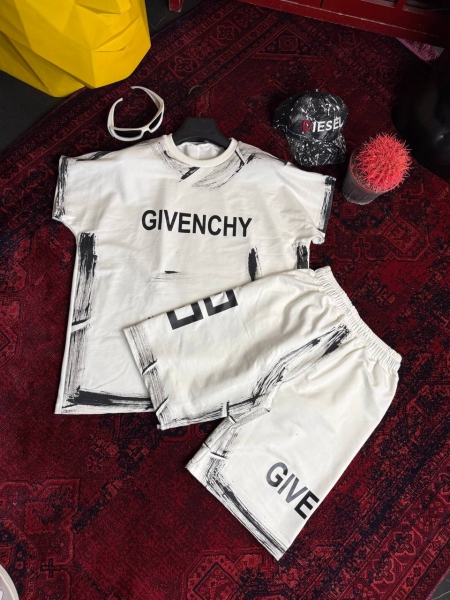 ست کاور و شلوارک GIVENCHY سفید