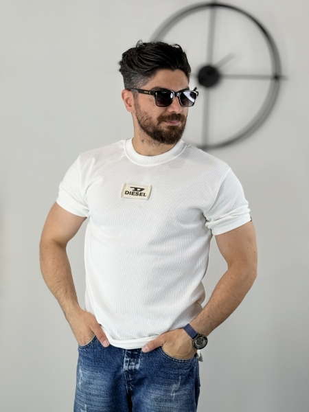 تیشرت مراکشی طرح diesel سفید