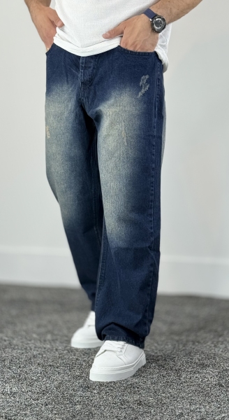 بگ جین قواره بزرگ آبی کثیف شور کد 103