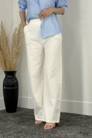 شلوار لینن زنانه استخوانی