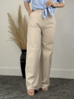 شلوار لینن زنانه کرم