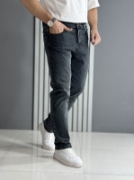 شلوار جین راسته ذغالی ( قد 109 سانت )