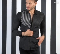 پیراهن نگینی راه راه