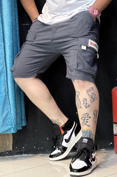 شلوارک کارگو 6جیب تیکه دوزی شد