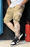 شلوارک کارگو 6جیب تیکه دوزی شد