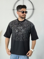 تیشرت پنبه طرح امیری مشکی