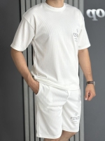 ست تیشرت و شلوارک FENDI سفید