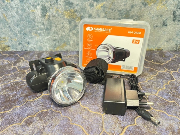 چراغ قوه پیشانی هدلایت شارژی Kamisafe KM-2880