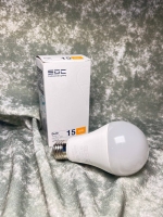 لامپ ال ای دی حبابی &rlm; 15 وات EDC سفید