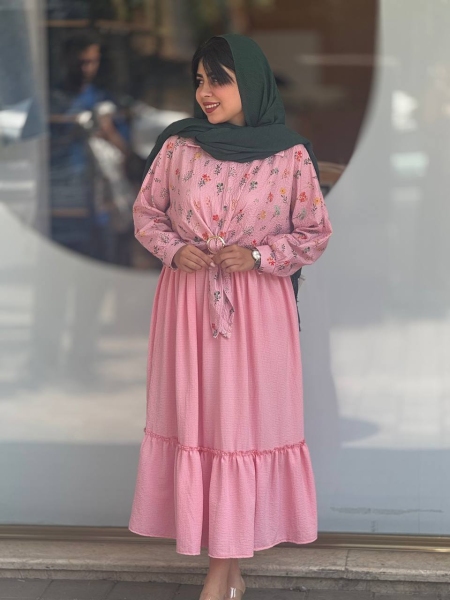 شومیز دامن حلقه ای گلدار