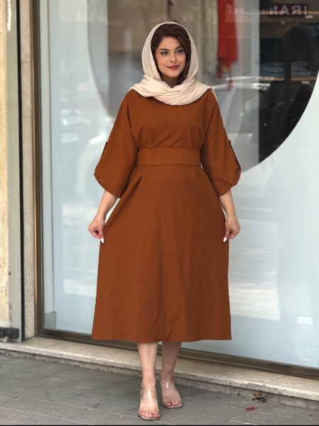 کفتان لینن یقه آخوندی