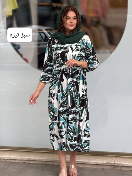 پیراهن یقه7 گلدار جگوار