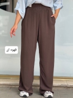 شلوار نیم بگ لیوسل