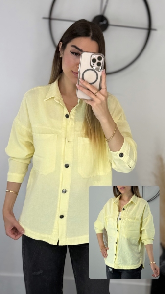 شومیز حصیری لیمویی