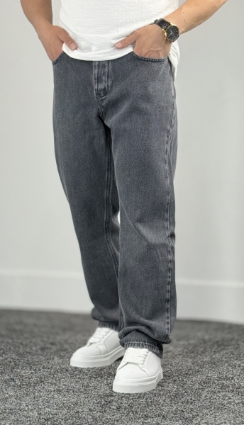 بگ جین کجراه طوسی تیره کد 210