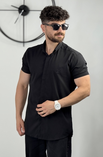 پیراهن ساده مردانه مشکی