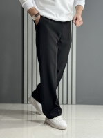 شلوار بگ مازراتی مشکی (زیپ خور / پشت کمر کش )