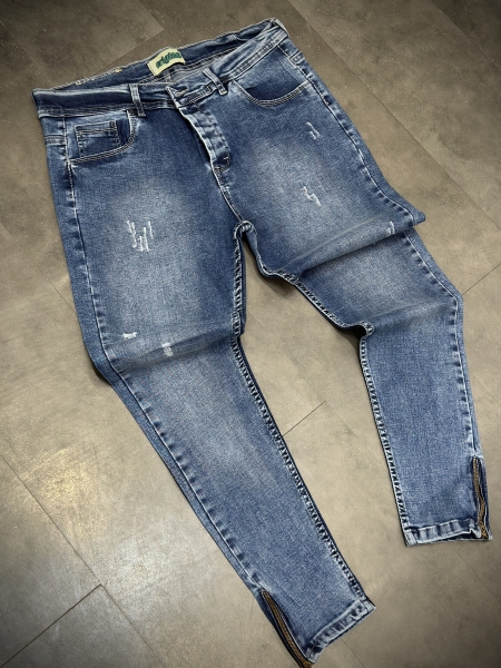 شلوار دمپا زیپ پارچه پر فول کش