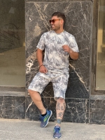 ست هاوایی(ارزانترین پوشاک)طوسی روشن