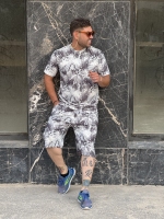 ست هاوایی(ارزانترین پوشاک)طوسی تیره