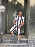 ست هاوایی(ارزانترین پوشاک) خط ابی