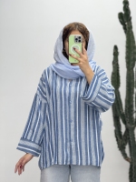 شومیز راه راه تابستانی راه راه