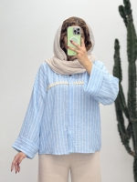 شومیز یقه7 نوار کنفی