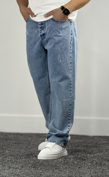 بگ جین کجراه آبی یخی کد 233