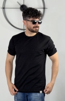 تیشرت پارچه ژاکار مشکی