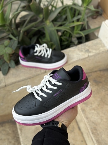 کتونی حراجی سایز میانه 361 مشکی بنفش