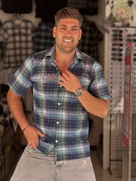 پیراهن چهارخانه پارچه اعلا. کیفیت عالی پوشاک مردانه