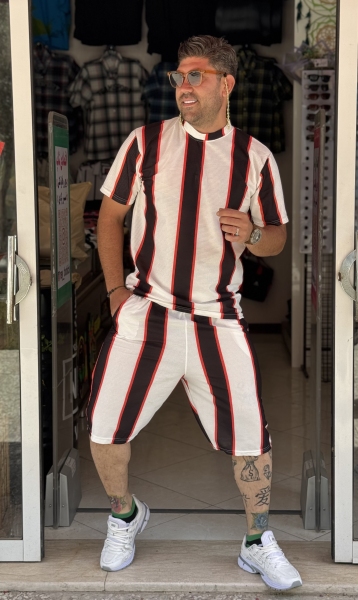 ست Juventus FC (خط قرمز)پوشاک اسپرت مردانه قیمت مناسب