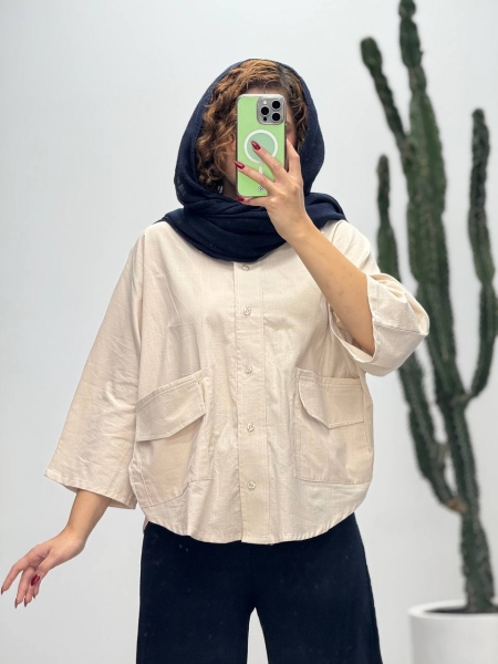 شومیز اسلپ جیب رو جیب