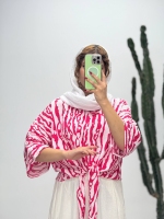 شومیز جلو گره زبرا