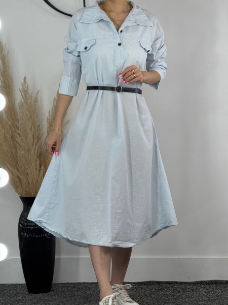 کفتان لینن ابی اسمانی