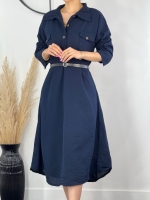 کفتان لینن سرمه ای