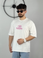 تیشرت طرح دیسل سفید
