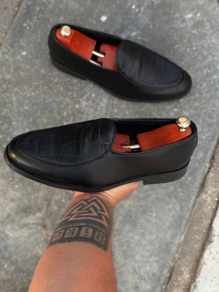 کفش کالج طرح سنگی مشکی